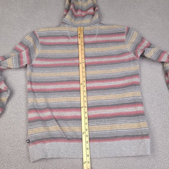 DC Shoes Hoodie Mens Medium Multicolor Sweatshirt Hooded Long Sleeve 1/4 Button - Picture 14 of 16
